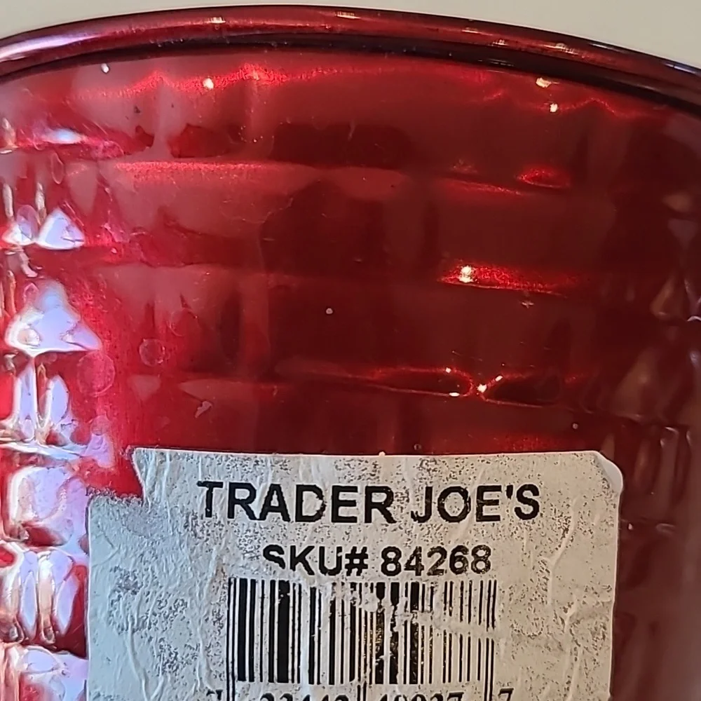Free With Purchase Mini Red tin flower pot